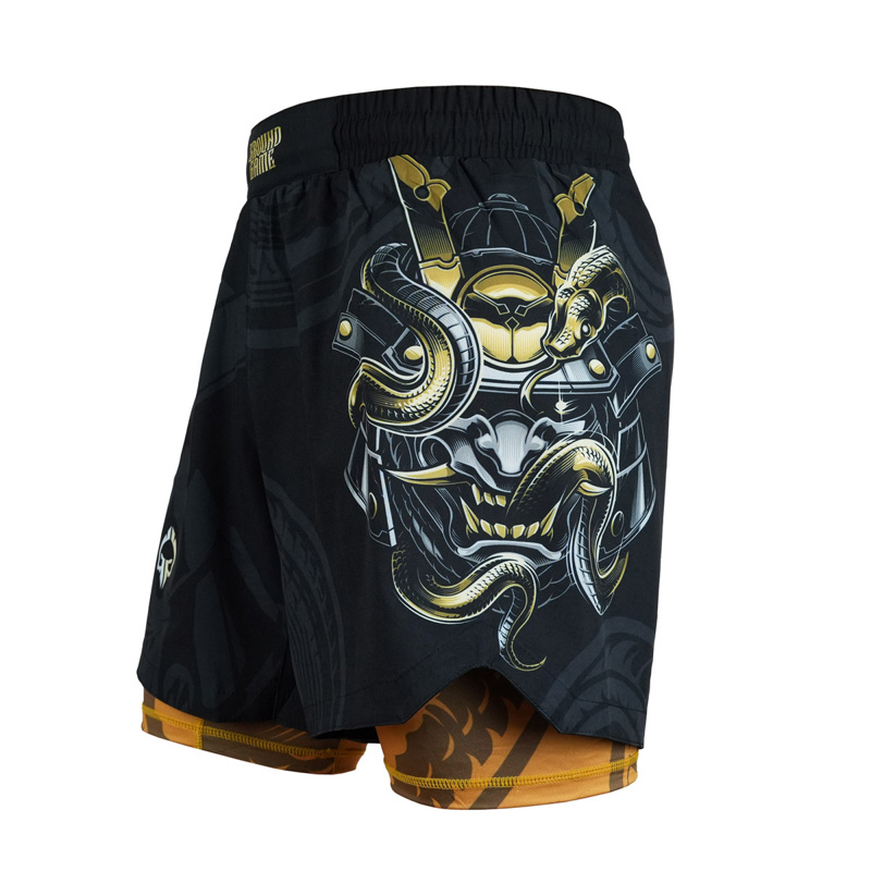 GROUNDGAME oni hybrid FIGHTSHORTS - BLACK